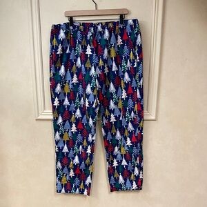 Hanna Andersson Twinkly Trees on Navy Flannel Pajama Pants